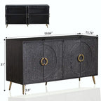 Madia/Credenza moderna laccata in legno a 4 ante