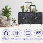 Madia/Credenza moderna laccata in legno a 4 ante