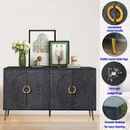Madia/Credenza moderna laccata in legno a 4 ante