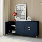 Madia/Credenza moderna laccata in legno a 4 ante