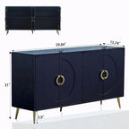 Madia/Credenza moderna laccata in legno a 4 ante