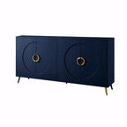Madia/Credenza moderna laccata in legno a 4 ante