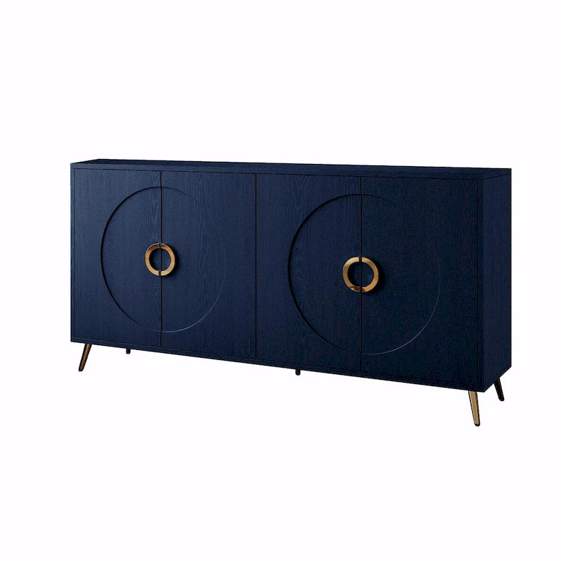 Madia/Credenza moderna laccata in legno a 4 ante