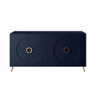 Madia/Credenza moderna laccata in legno a 4 ante