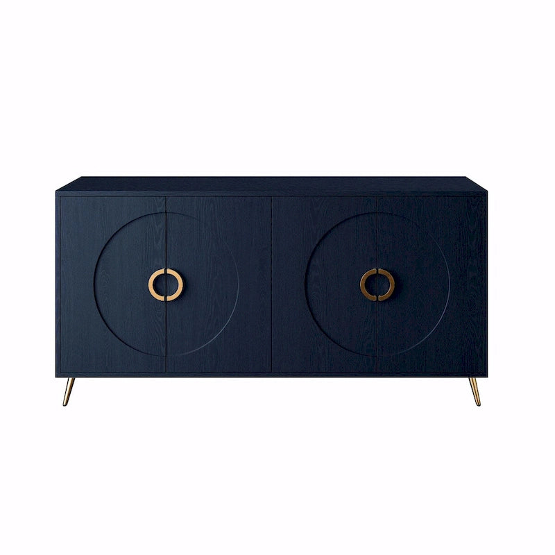 Madia/Credenza moderna laccata in legno a 4 ante
