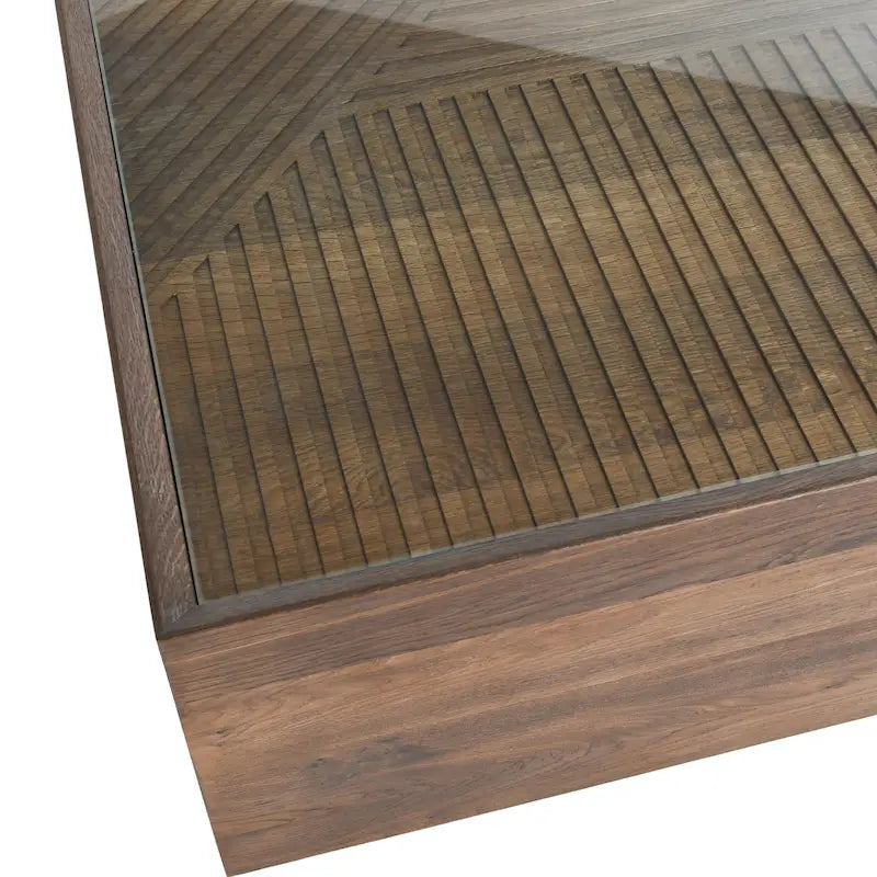 Tavolino da salotto Classic Home Santa Barbara 49 in vetro e legno