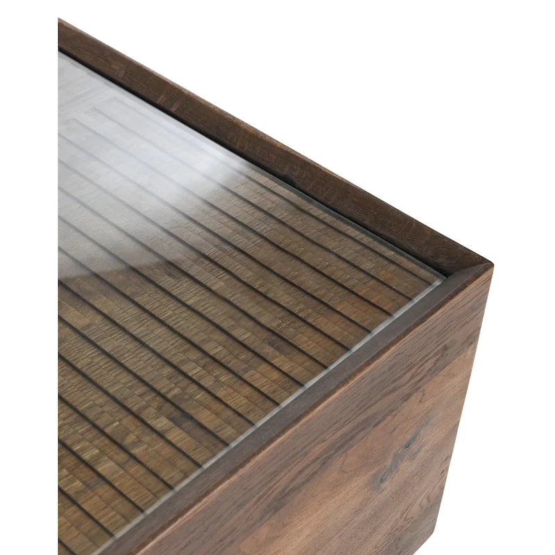 Tavolino da salotto Classic Home Santa Barbara 49 in vetro e legno