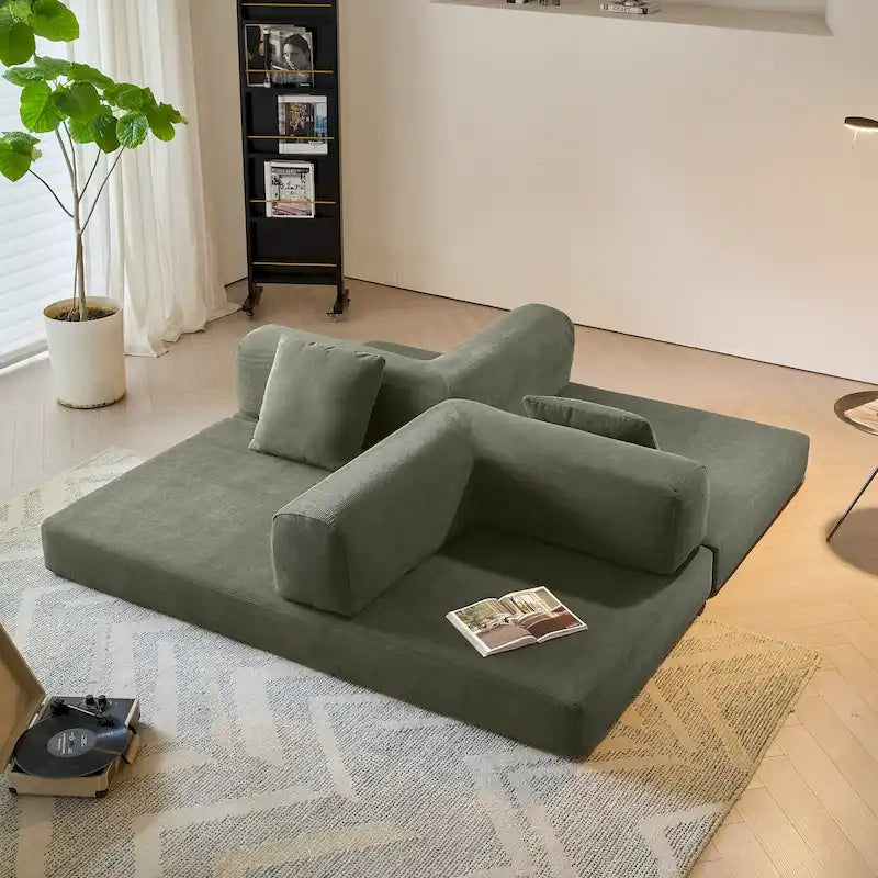 JASIWAY Divano Letto Trasformabile Moderno Vintage