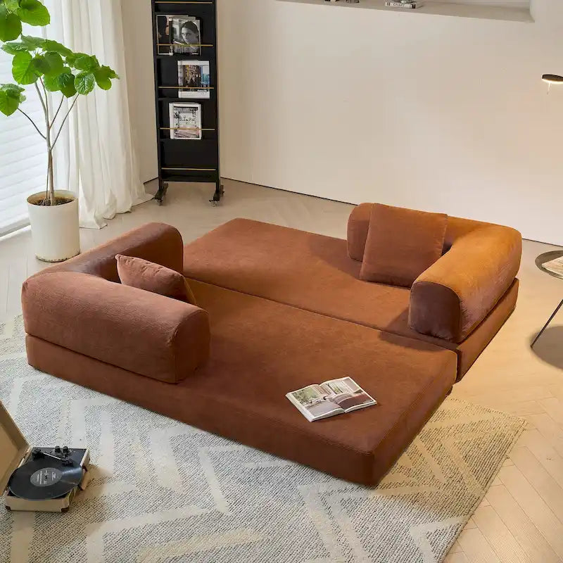 JASIWAY Divano Letto Trasformabile Moderno Vintage