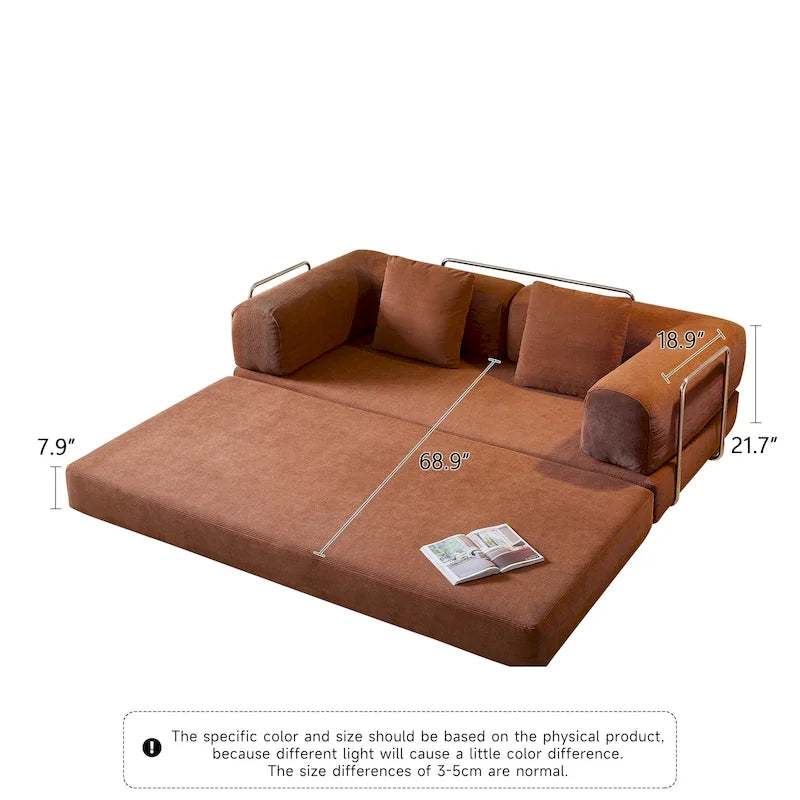 JASIWAY Divano Letto Trasformabile Moderno Vintage