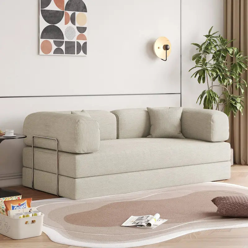 JASIWAY Divano Letto Trasformabile Moderno Vintage