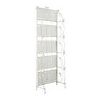 Scaffale pieghevole alto a 5 ripiani in metallo a spirale per interni ed esterni - Oro o Bianco - Roche River Decor