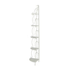 Scaffale pieghevole alto a 5 ripiani in metallo a spirale per interni ed esterni - Oro o Bianco - Roche River Decor