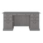 Scrivania Direzionale Bush Furniture Saratoga con Cassetti e Vani Contenitori
