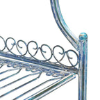 SAFAVIEH Bryn Scaffale da panettiere da esterno a 4 ripiani in ferro battuto vittoriano - 25 pollici L x 15 pollici P x 63 pollici H - 25 L x 15 P x 63 H