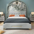 Letto Moderno Imbottito in Ecopelle
