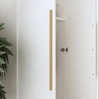 Armadio moderno freestanding in legno massiccio con ripiani