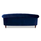 Divano Chesterfield trapuntato in velluto La Rosa 84 Mid-Century Modern