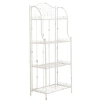 SAFAVIEH Bryn Scaffale da panettiere da esterno a 4 ripiani in ferro battuto vittoriano - 25 pollici L x 15 pollici P x 63 pollici H - 25 L x 15 P x 63 H