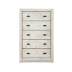 Cassettiera 5 cassetti in legno massello Montauk di Grain Wood Furniture