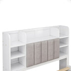 Struttura letto con 4 cassetti contenitore portatili sotto il letto